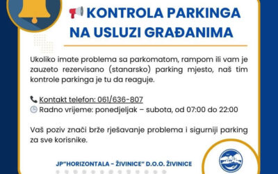 Kontrola parkinga na usluzi građanima
